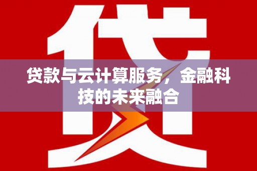 大丰贷款与云计算服务，金融科技的未来融合