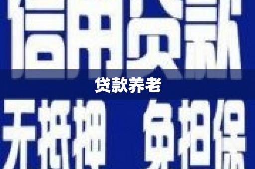 大丰贷款养老