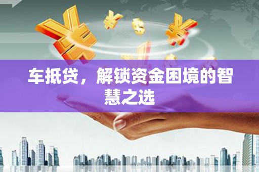 大丰车抵贷，解锁资金困境的智慧之选