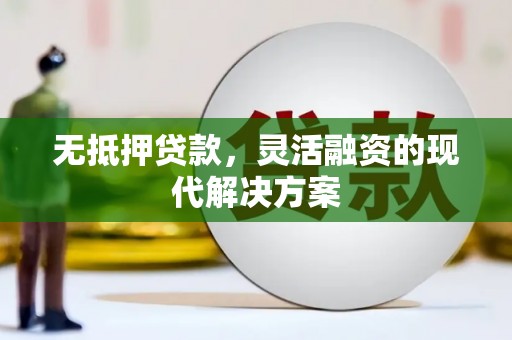大丰无抵押贷款，灵活融资的现代解决方案