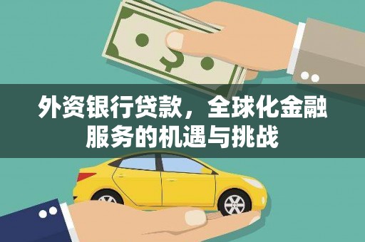 大丰外资银行贷款，全球化金融服务的机遇与挑战