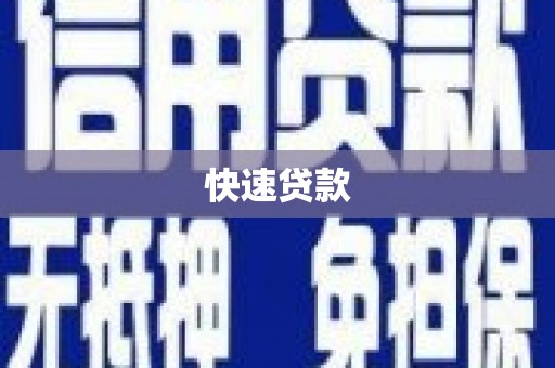 大丰快速贷款